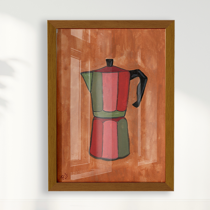 Quadro Cafeteira por aquarelando