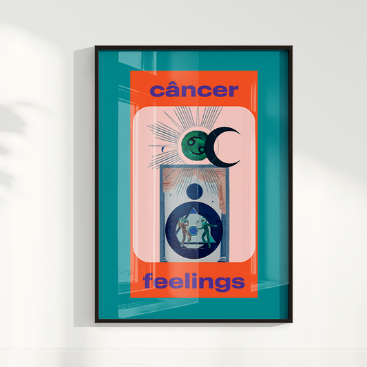 Quadro Signos - Cancer Feelings por Joana Petribú