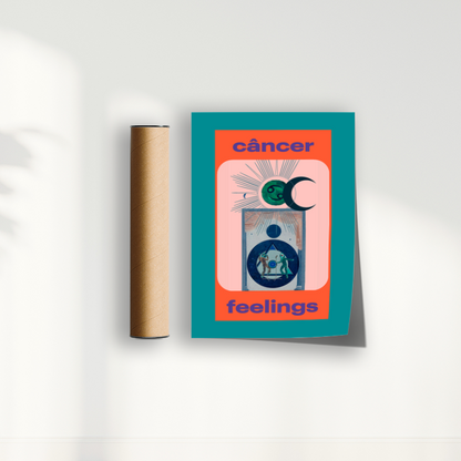 Quadro Signos - Cancer Feelings por Joana Petribú