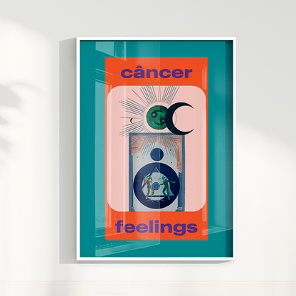 Quadro Signos - Cancer Feelings por Joana Petribú