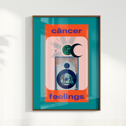 Quadro Signos - Cancer Feelings por Joana Petribú