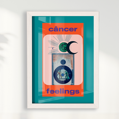 Quadro Signos - Cancer Feelings por Joana Petribú