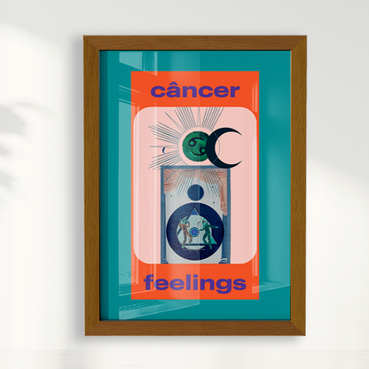 Quadro Signos - Cancer Feelings por Joana Petribú