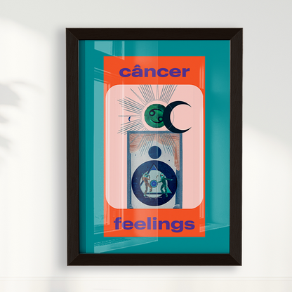 Quadro Signos - Cancer Feelings por Joana Petribú