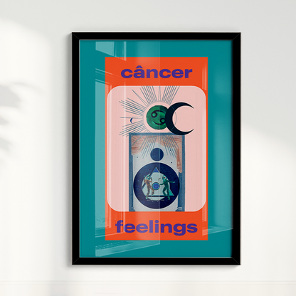 Quadro Signos - Cancer Feelings por Joana Petribú