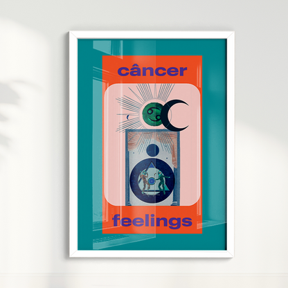 Quadro Signos - Cancer Feelings por Joana Petribú