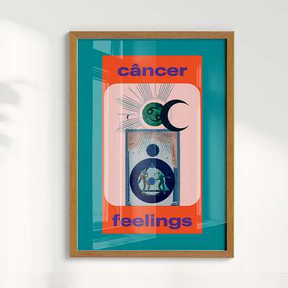 Quadro Signos - Cancer Feelings por Joana Petribú