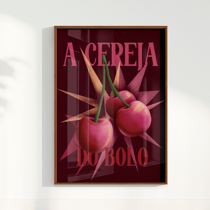 Quadro A Cereja Do Bolo por Ela Marte