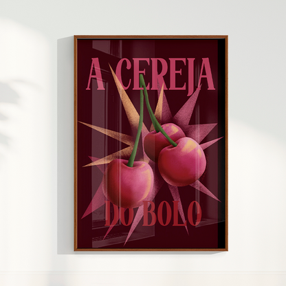 Quadro A Cereja Do Bolo por Ela Marte