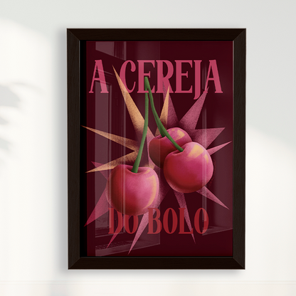 Quadro A Cereja Do Bolo por Ela Marte