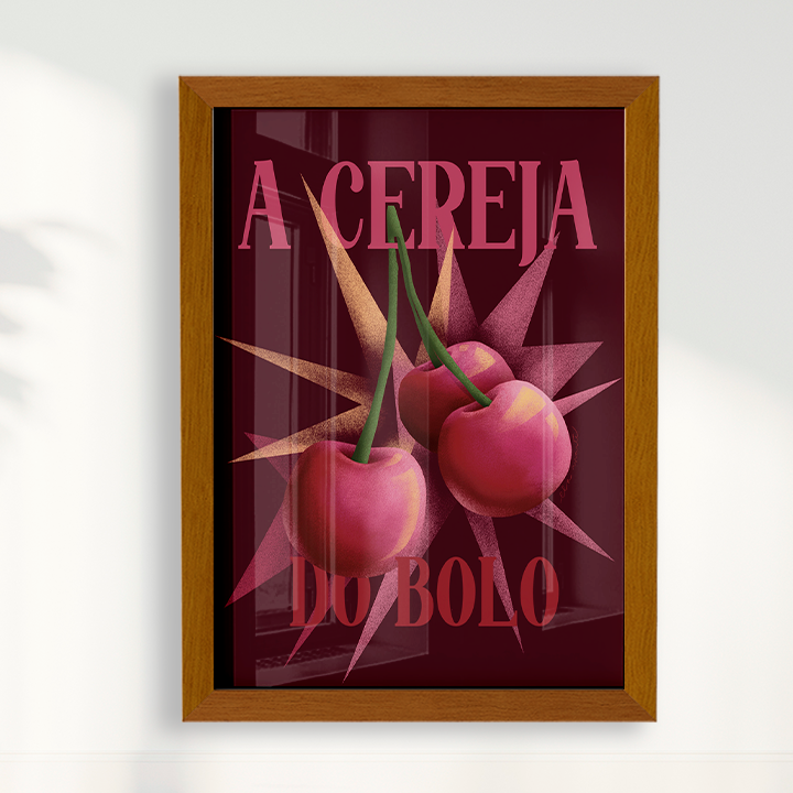 Quadro A Cereja Do Bolo por Ela Marte