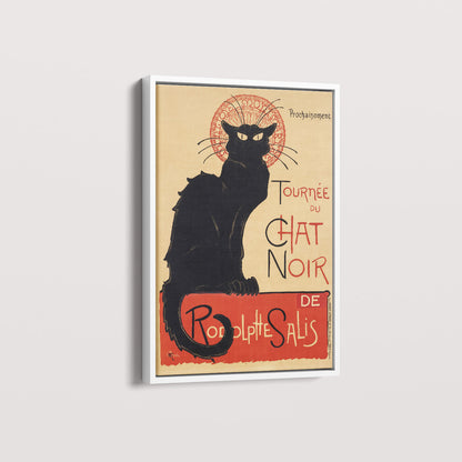 Quadro Poster Vintage Chat noir