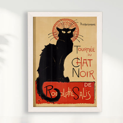 Quadro Poster Vintage Chat noir