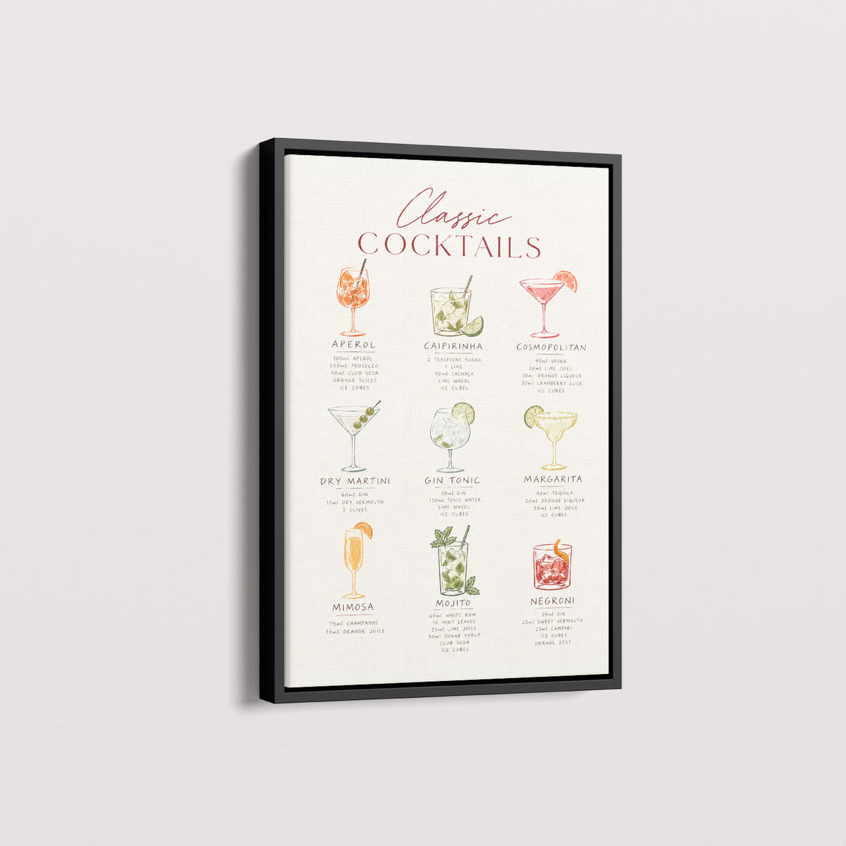 Quadro Classic Cocktails II