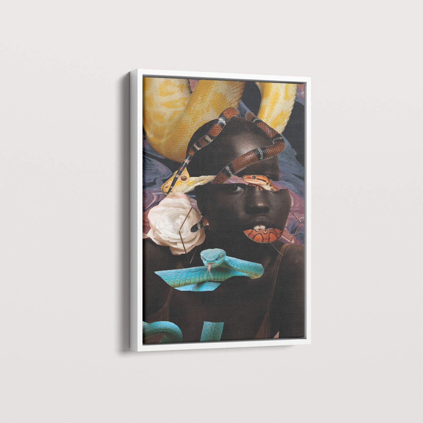 Quadro Snake Glitch por Bruna Carolina