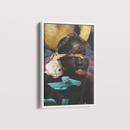 Quadro Snake Glitch por Bruna Carolina
