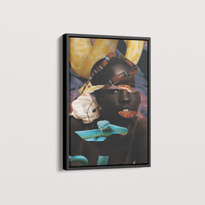 Quadro Snake Glitch por Bruna Carolina