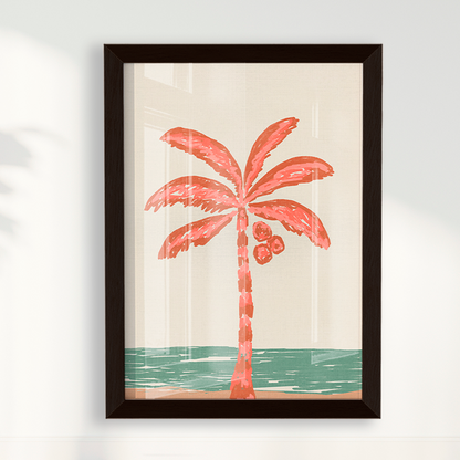 Quadro Coqueiro Sketch por Mário Soares