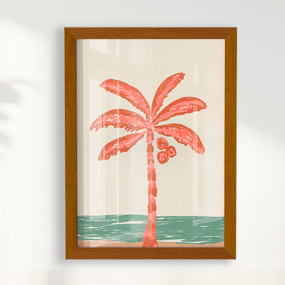 Quadro Coqueiro Sketch por Mário Soares