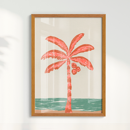 Quadro Coqueiro Sketch por Mário Soares