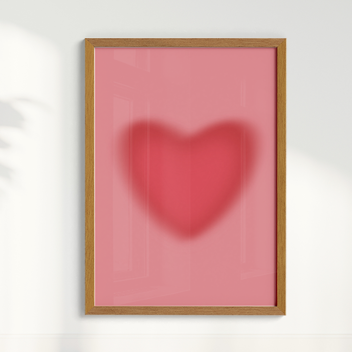 Quadro Coração Gradiente por Bruna Miyuki