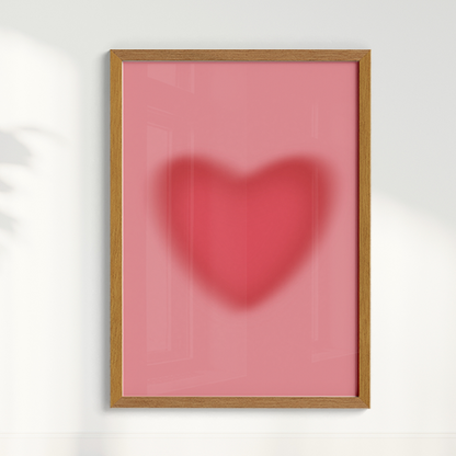 Quadro Coração Gradiente por Bruna Miyuki