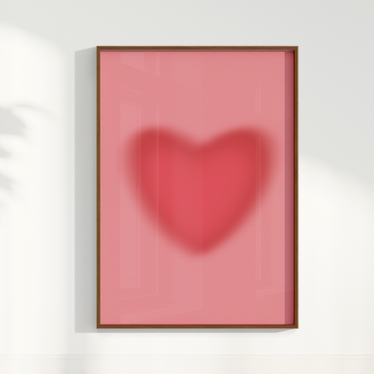Quadro Coração Gradiente por Bruna Miyuki