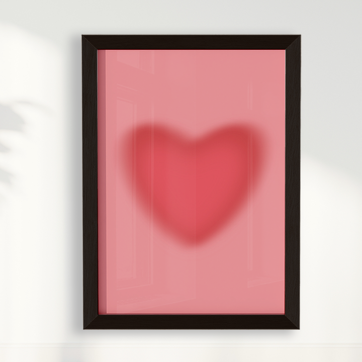 Quadro Coração Gradiente por Bruna Miyuki