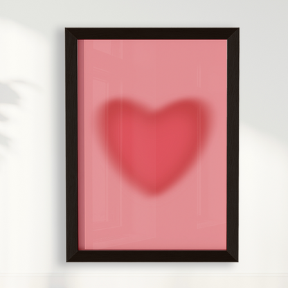 Quadro Coração Gradiente por Bruna Miyuki
