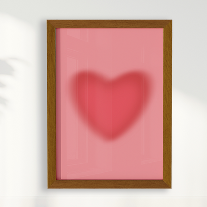Quadro Coração Gradiente por Bruna Miyuki