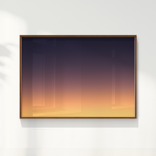 Quadro Degradê de um fim de tarde por Larissa Heitmann
