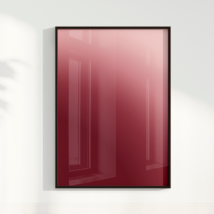 Quadro Degradê vinho por Nicole Romão
