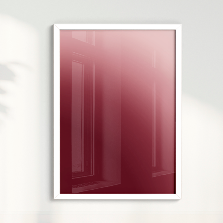 Quadro Degradê vinho por Nicole Romão
