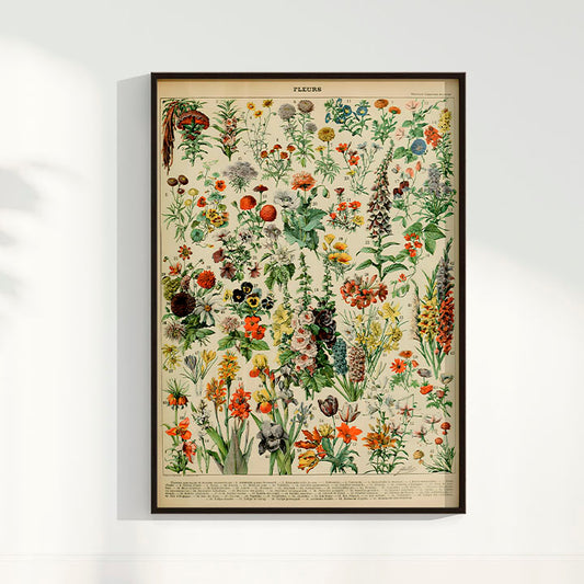 Quadro Fleurs II - flores vintage 2