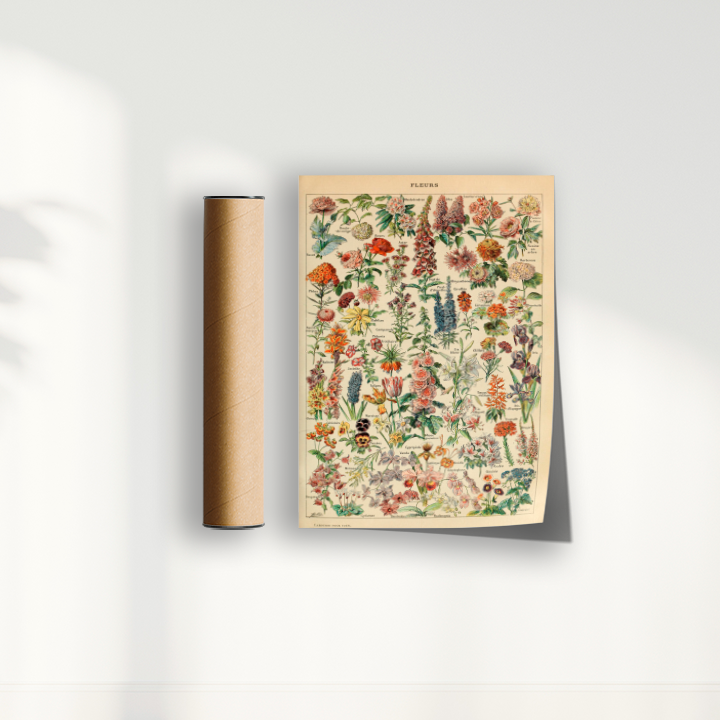 Quadro Fleurs - flores vintage
