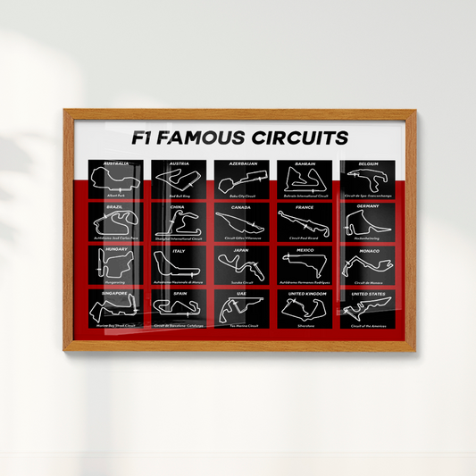Quadro Formula 1 circuitos