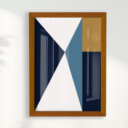 Quadro Geométrico Triângulos I por Flávia Miranda