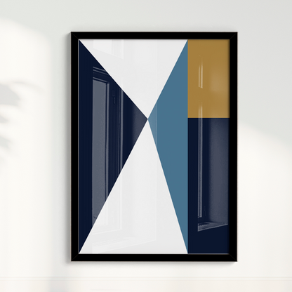Quadro Geométrico Triângulos I por Flávia Miranda