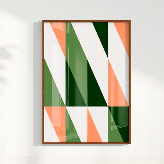Quadro Geométrico Triângulos II por Flávia Miranda