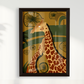Girafa fundo Verde por Intui.Art