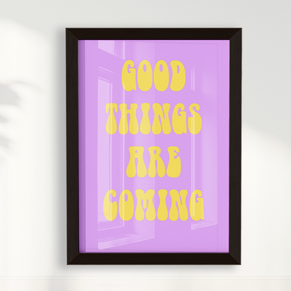 Quadro Good Things are Coming por Thiago Villas Boas