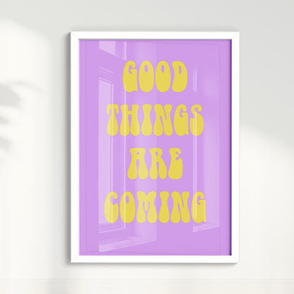Quadro Good Things are Coming por Thiago Villas Boas