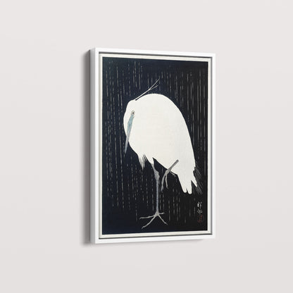 Quadro Garça arte japonesa de Ohara Koson
