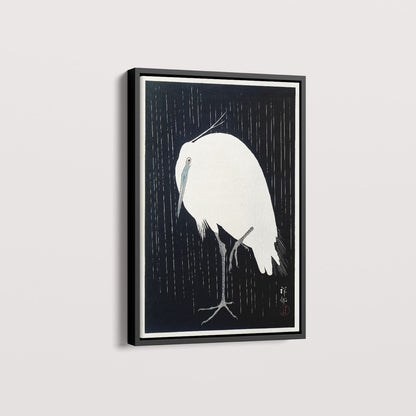 Quadro Garça arte japonesa de Ohara Koson