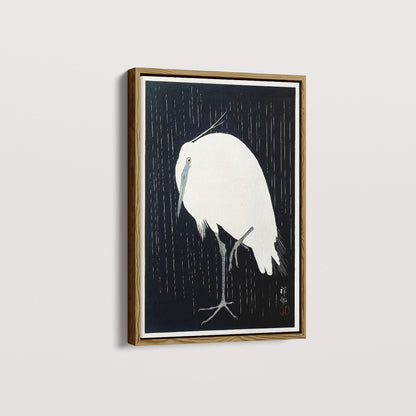 Quadro Garça arte japonesa de Ohara Koson