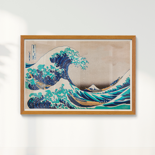 Quadro The Great Wave off Kanagawa por Katsushika Hokusai