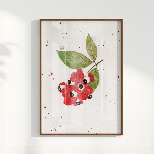 Quadro Fruta Guaraná por Aquarelando