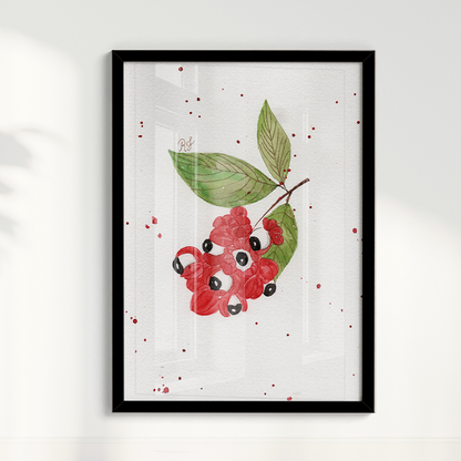 Quadro Fruta Guaraná por Aquarelando