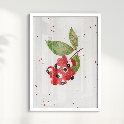 Quadro Fruta Guaraná por Aquarelando