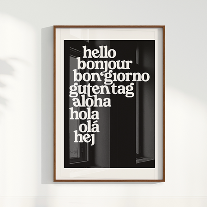 Quadro Hello por Thiago Villas Boas